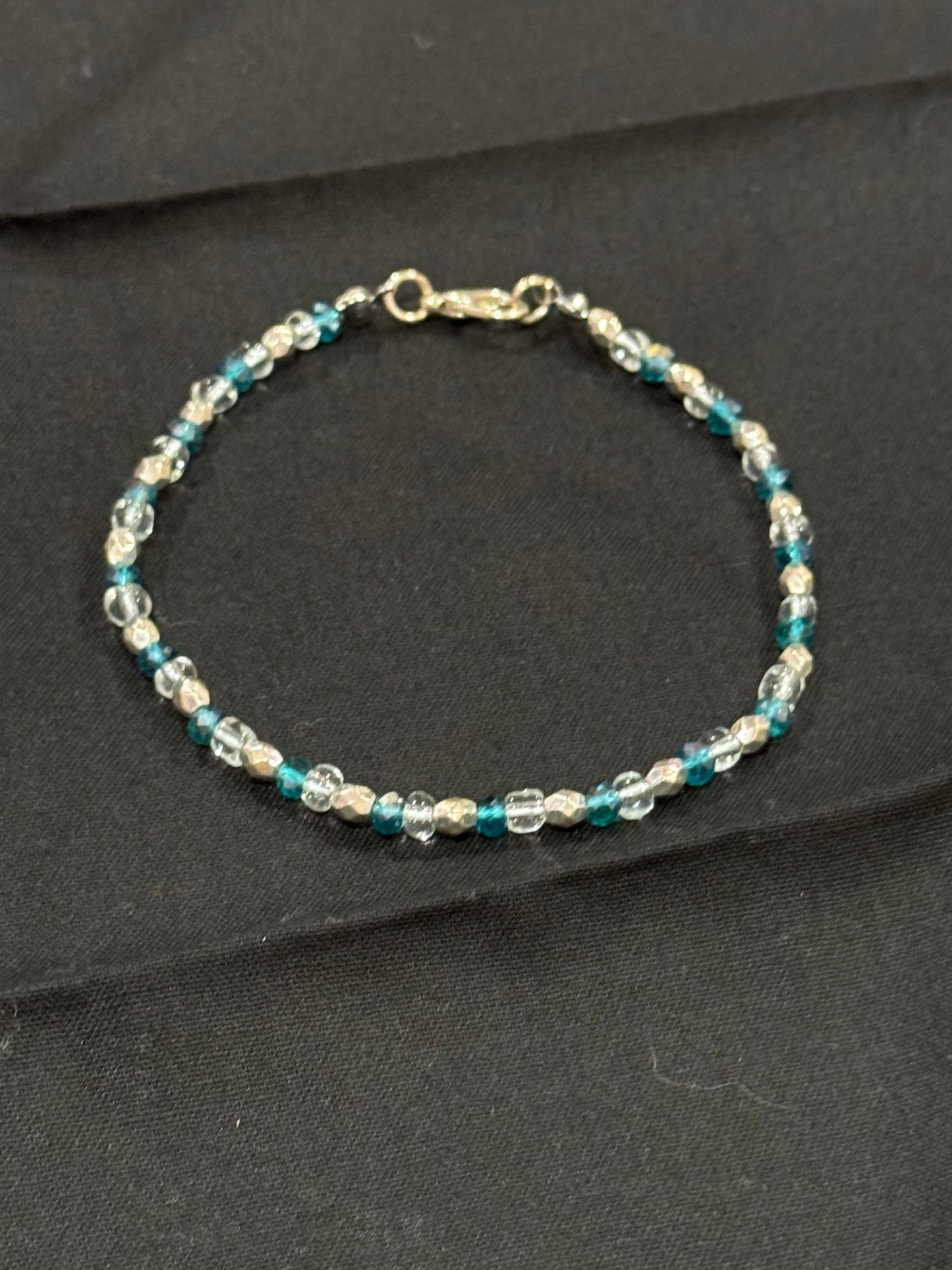 Blue and sliver bracelets