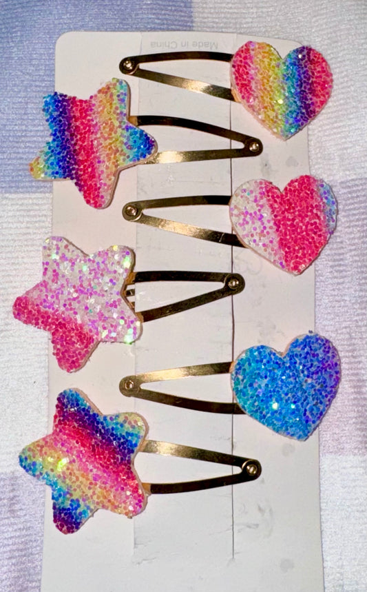 Random Colorful Hair clips