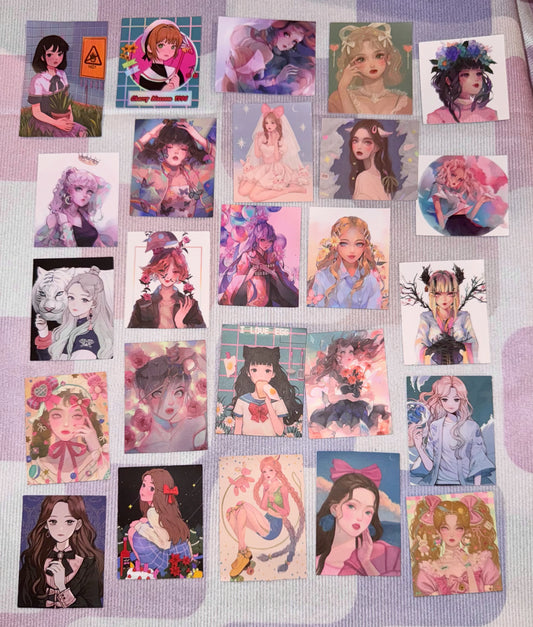 Cool realistic anime stickers Pack