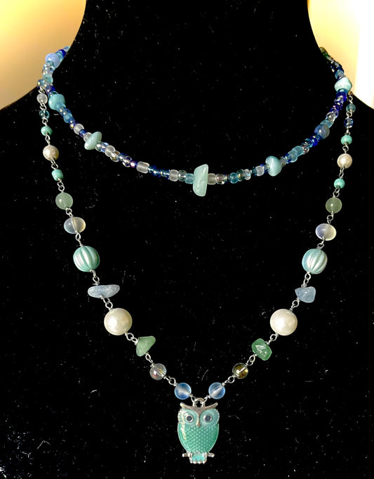 Green Owl of Wisdom Set